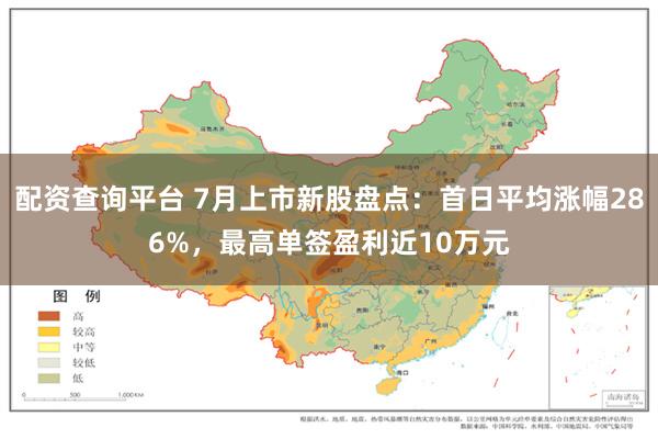 配资查询平台 7月上市新股盘点：首日平均涨幅286%，最高单签盈利近10万元